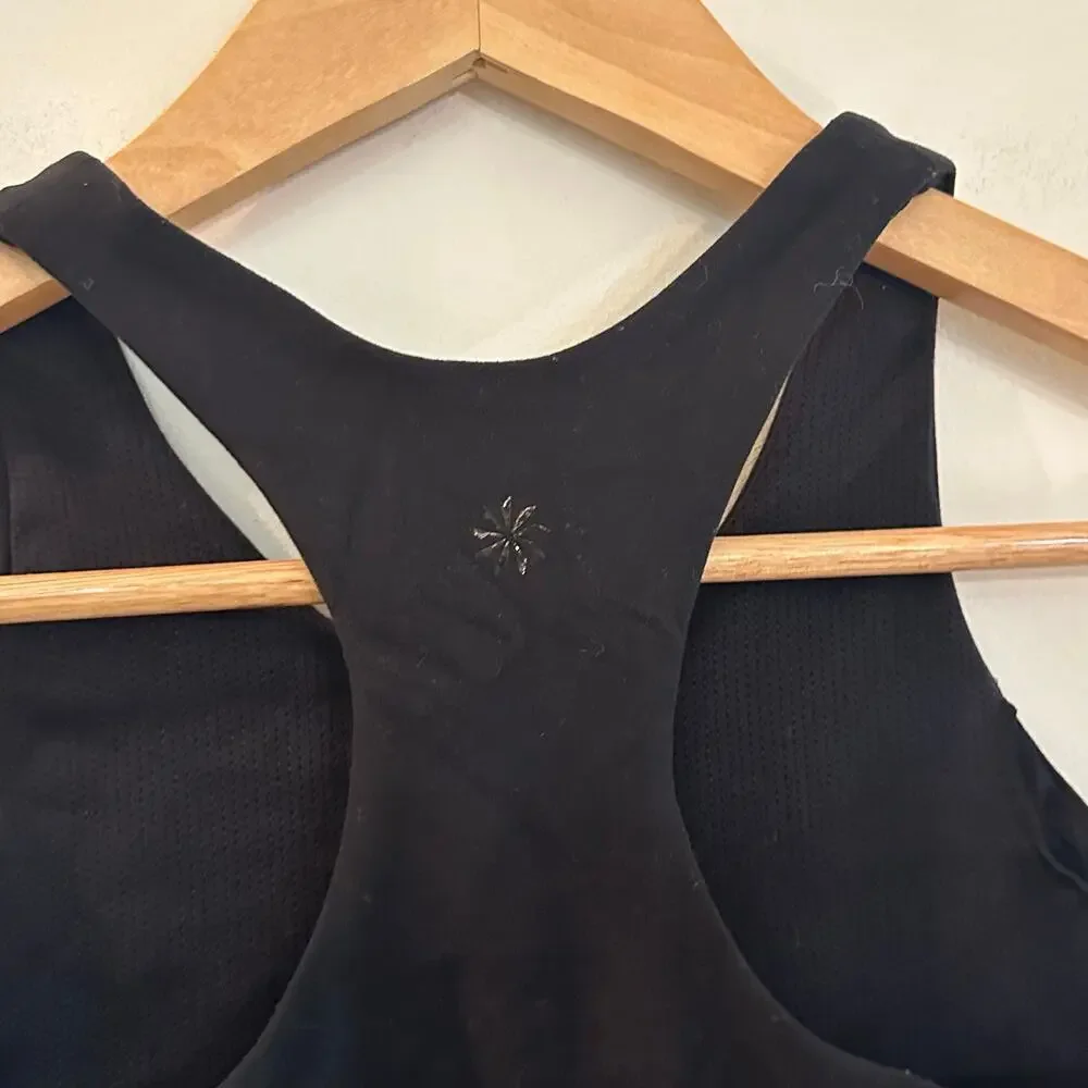 Athleta Girl Black Racerback Tank Sz L (12)